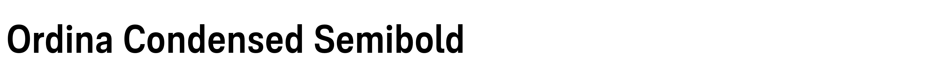 Ordina Condensed Semibold